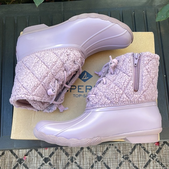 Sperry - Saltwater Sherpa Boots - Lavender Size:8 - Picture 8 of 16